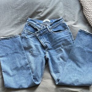 Abercrombie & Fitch Women’s Light Blue Straight Jeans